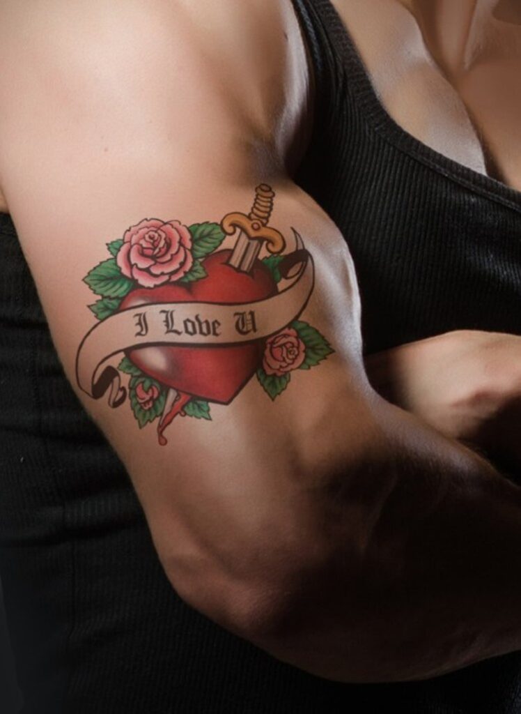 Symbolic Rose Tattoos for Men