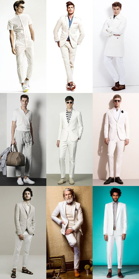 Formal All-White Outfits