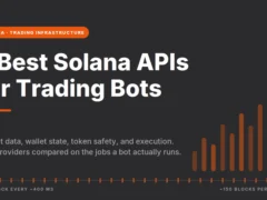 5 Best Solana APIs for Algorithmic Trading Bots in 2026